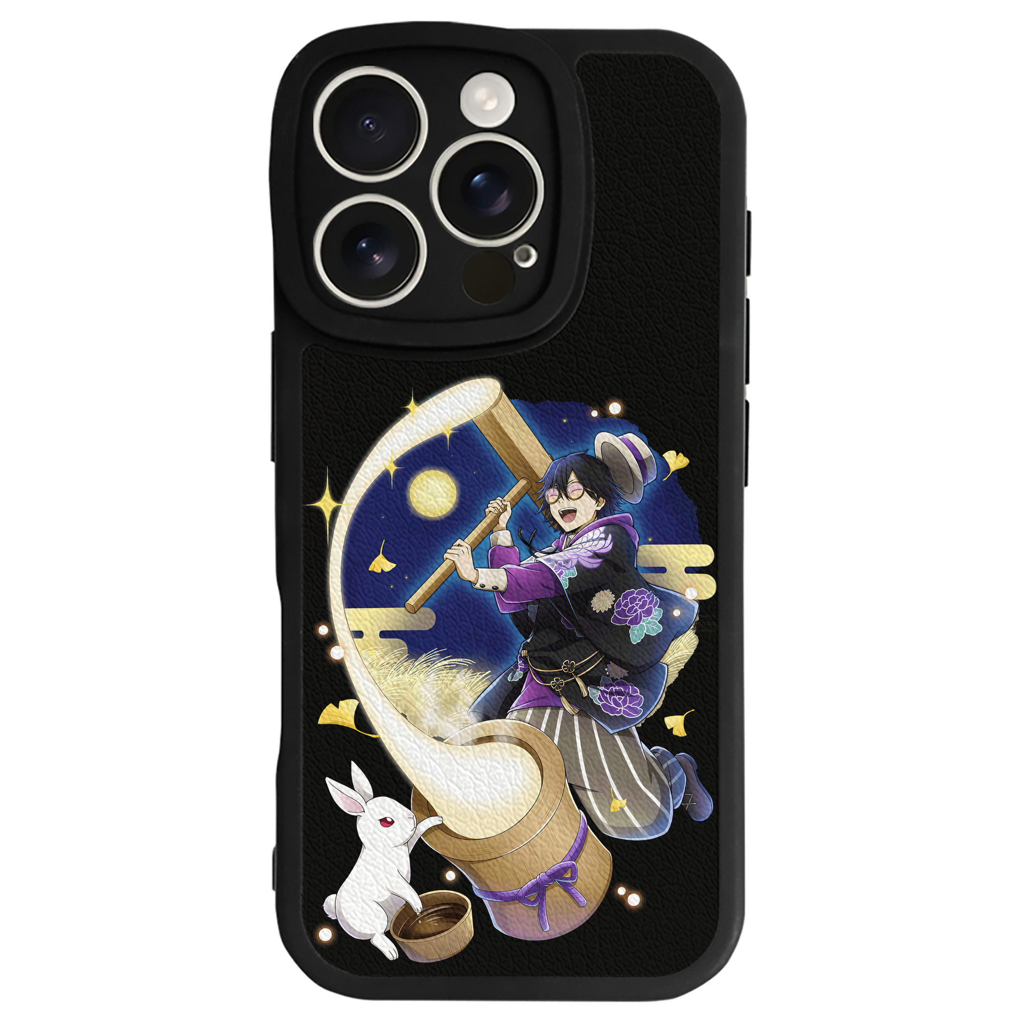 （画像用） 文豪ストレイドッグス Bungo Stray Dogs 【iPhone 16シリーズ対応】シリコンスマホケース（レザー調） 材質：シリコン